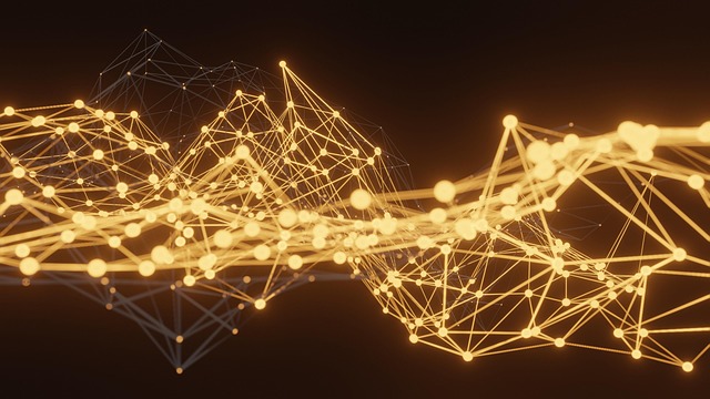 Conceptual art of interconnected digital nodes